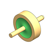 50Ω karakteristisk impedans - enkelt kerne flad rund spids